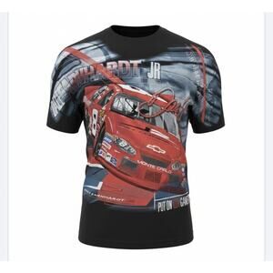 NASCAR Dale Earnhardt All Over Print T Shirt Mens XL Chase Authentic Good Fade